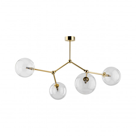 Lampa Sufitowa Fairy 4xG9 - Szkło Przezroczyste/Złote | TK Lighting