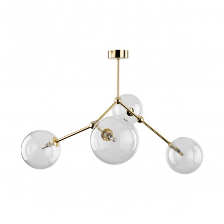 Lampa Sufitowa Fairy 4xG9 - Szkło Przezroczyste/Złote | TK Lighting
