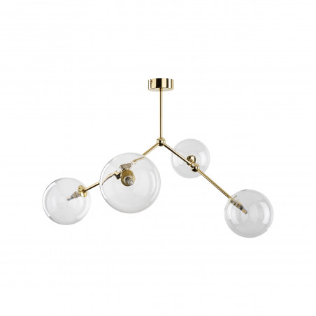 Lampa Sufitowa Fairy 4xG9 - Szkło Przezroczyste/Złote | TK Lighting