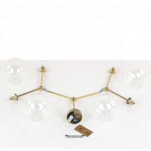 Lampa Sufitowa Fairy 4xG9 - Szkło Przezroczyste/Złote | TK Lighting