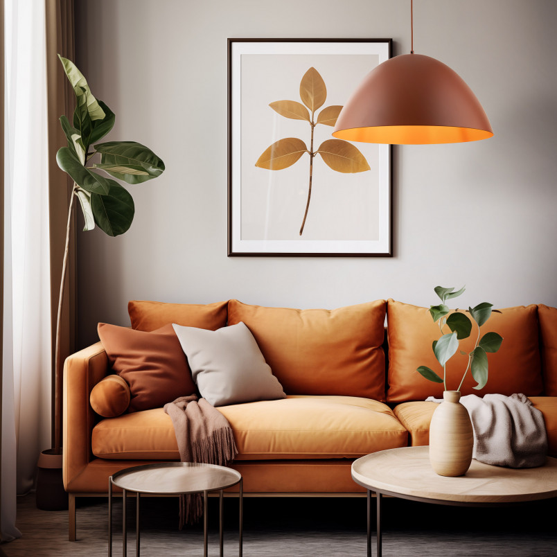 Lampa Wisząca Metalowa Faro Ceglana TK Lighting | Kup Teraz