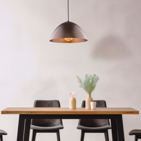 Lampa wisząca metalowa Faro | Brązowa TK Lighting - Kup teraz!