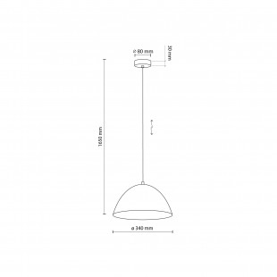 Lampa wisząca metalowa Faro | Brązowa TK Lighting - Kup teraz!