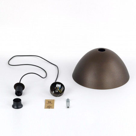 Lampa wisząca metalowa Faro | Brązowa TK Lighting - Kup teraz!