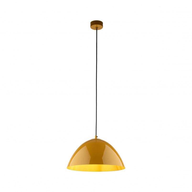 Lampa wisząca Faro Ochra TK Lighting | Żółta, Metalowa