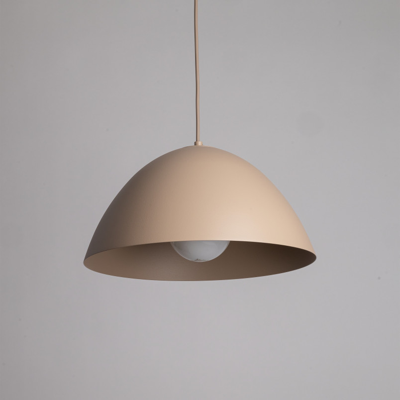 Lampa wisząca Faro Sabia - TK Lighting | Beżowa, Metalowa