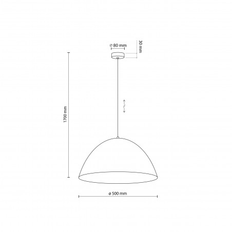 Lampa wisząca Faro, brązowa, metalowa - TK Lighting