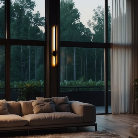 Kinkiet Flash LED czarny TK Lighting | 108cm