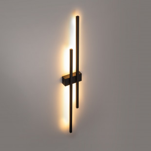 Kinkiet podwójny LED czarny TK Lighting | Nowoczesne oświetlenie