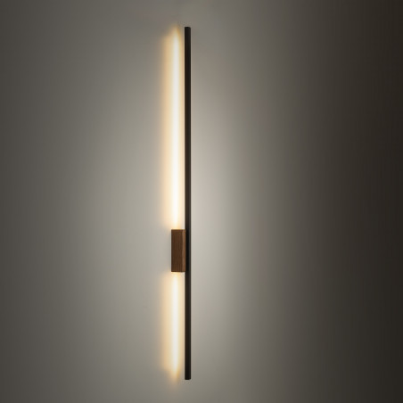 Kinkiet LED Flash czarny/orzech TK Lighting | Nowoczesne oświetlenie