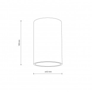 Lampa spot Flare czarna TK Lighting | Downlight do łazienki