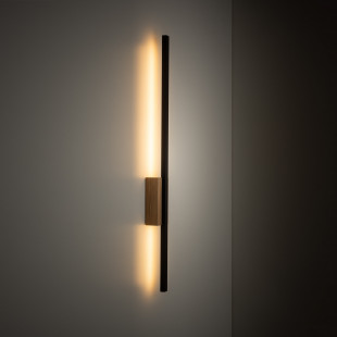 Kinkiet Flash LED czarny/sosna TK Lighting - Oświetlenie LED