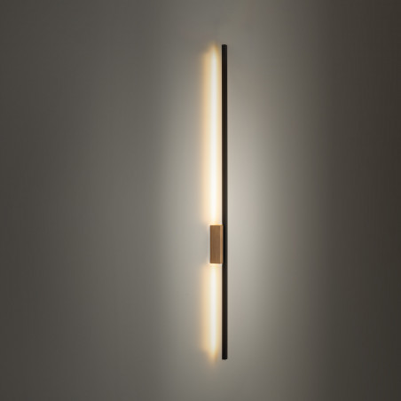 Kinkiet Flash LED czarny/sosna TK Lighting - Nowoczesne oświetlenie