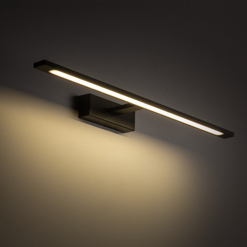 Kinkiet łazienkowy LED czarny TK Lighting | Nad lustro | 62cm