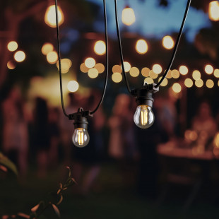 Girlanda zewnętrzna czarna 1150cm TK Lighting | Nowoczesne oświetlenie