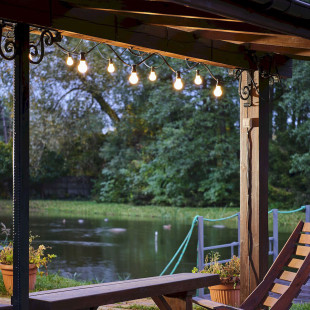 Girlanda zewnętrzna Modo XII czarna | TK Lighting - Oświetlenie