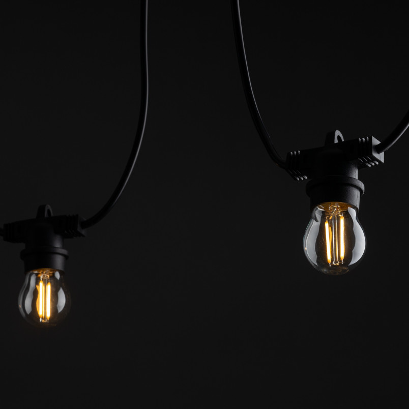 Girlanda zewnętrzna czarna 1150cm TK Lighting | Nowoczesne oświetlenie