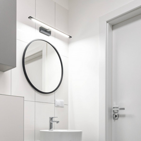 Kinkiet łazienkowy LED czarny TK Lighting | Nad lustro | 62cm