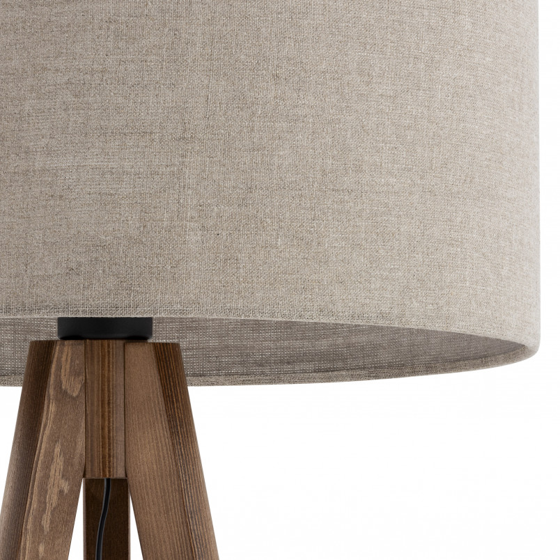 Lampa podłogowa Grand II TK Lighting | Juta, Orzech | Skandynawska