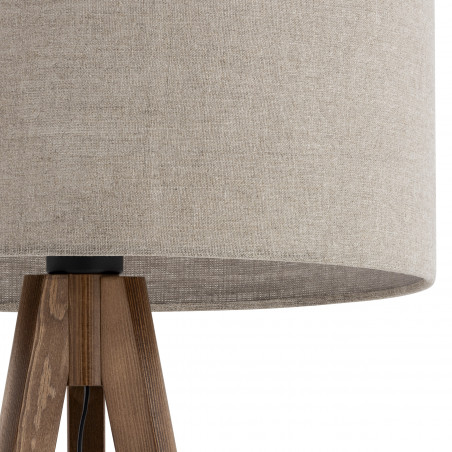 Lampa podłogowa Grand II TK Lighting | Juta, Orzech | Skandynawska