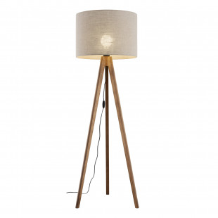 Lampa podłogowa Grand II TK Lighting | Juta, Orzech | Skandynawska
