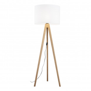 Lampa podłogowa Grand | Biały trójnóg z abażurem | TK Lighting