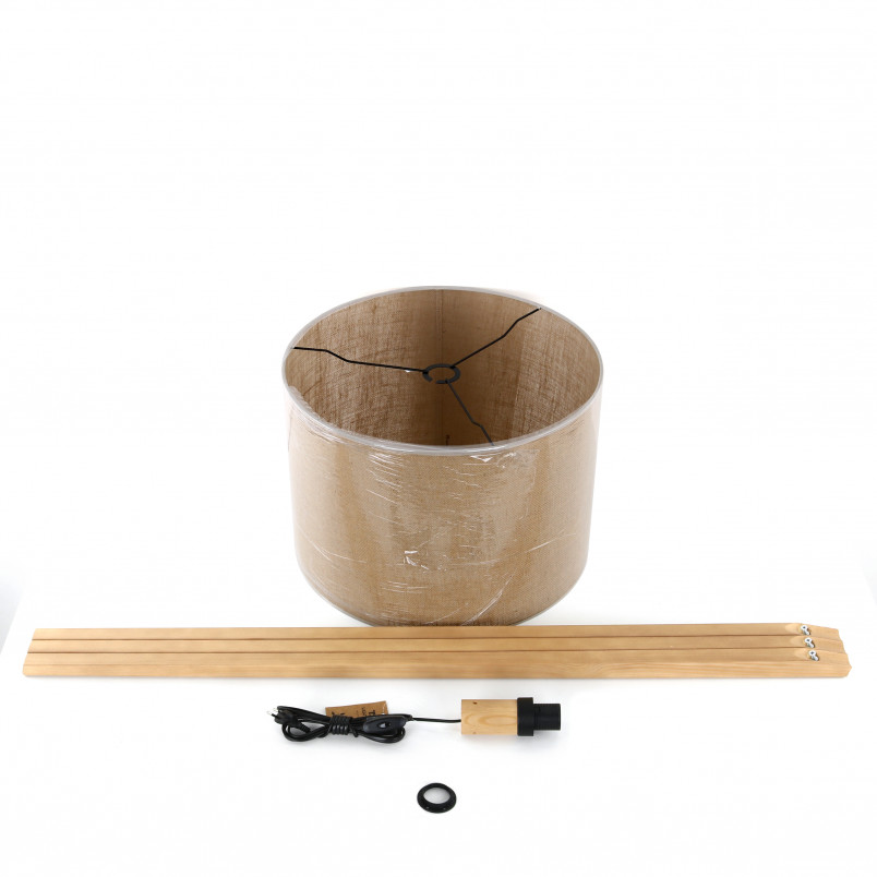 Lampa podłogowa Grand TK Lighting | Juta, Sosna, Skandynawska