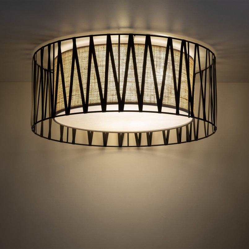 Plafon Harmony Nature TK Lighting | Brązowy/Czarny | Sklep Lamp