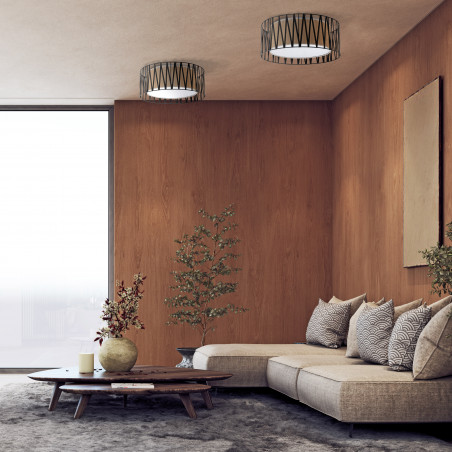 Plafon Harmony Nature TK Lighting | Brązowy/Czarny | Sklep Lamp