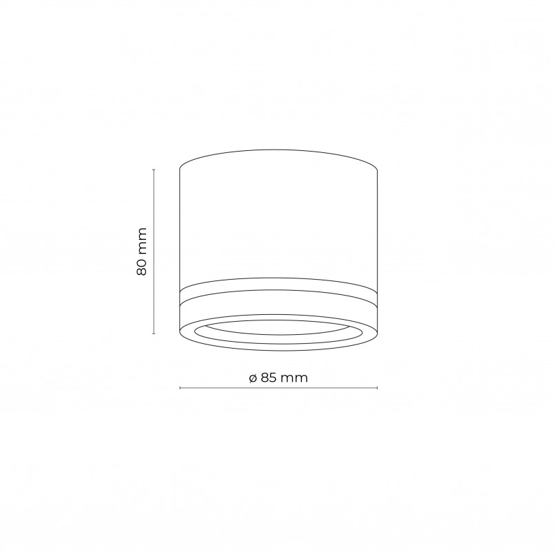 Lampa spot tuba LED Jet 8,5cm czarna TK Lighting - TK Lighting