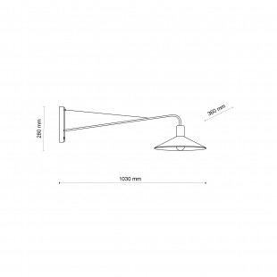 Kinkiet loft Jump czarny TK Lighting | Nowoczesny design