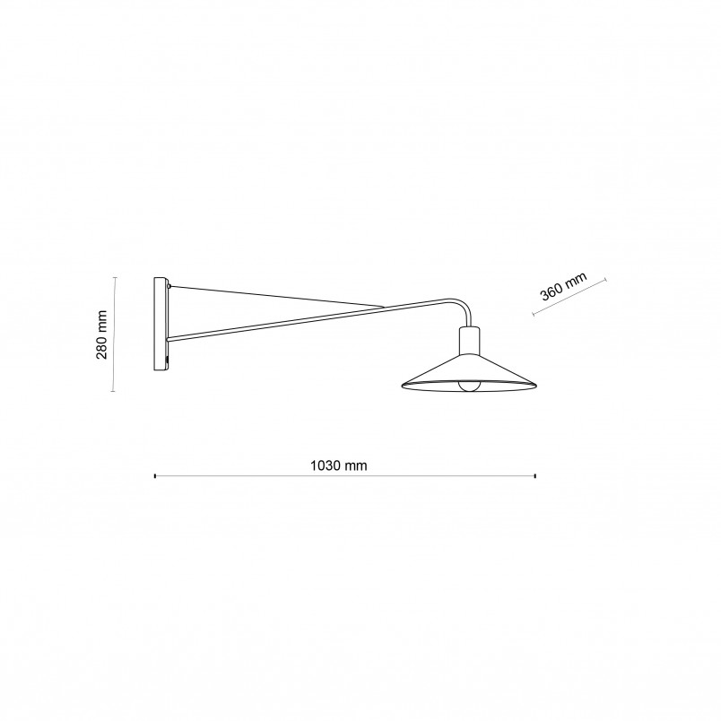 Kinkiet loft Jump czarny TK Lighting | Nowoczesny design