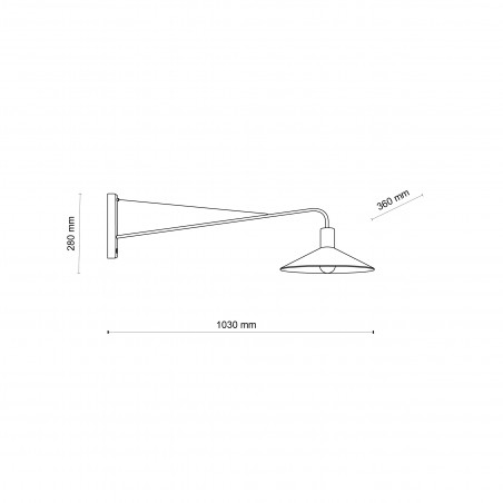 Kinkiet loft Jump czarny TK Lighting | Nowoczesny design