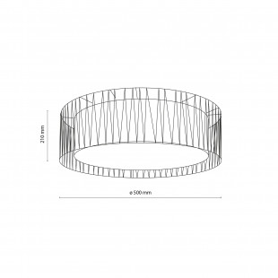 Plafon Harmony Nature TK Lighting | Brązowy/Czarny | Sklep Lamp