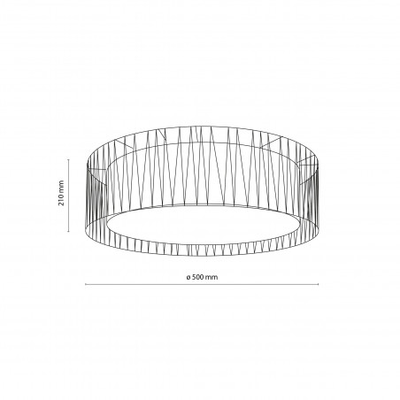 Plafon Harmony Nature TK Lighting | Brązowy/Czarny | Sklep Lamp
