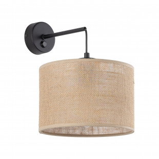 Kinkiet wiszący Juta brązowy TK Lighting | Rustykalny design