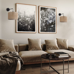 Kinkiet wiszący Juta brązowy TK Lighting | Rustykalny design