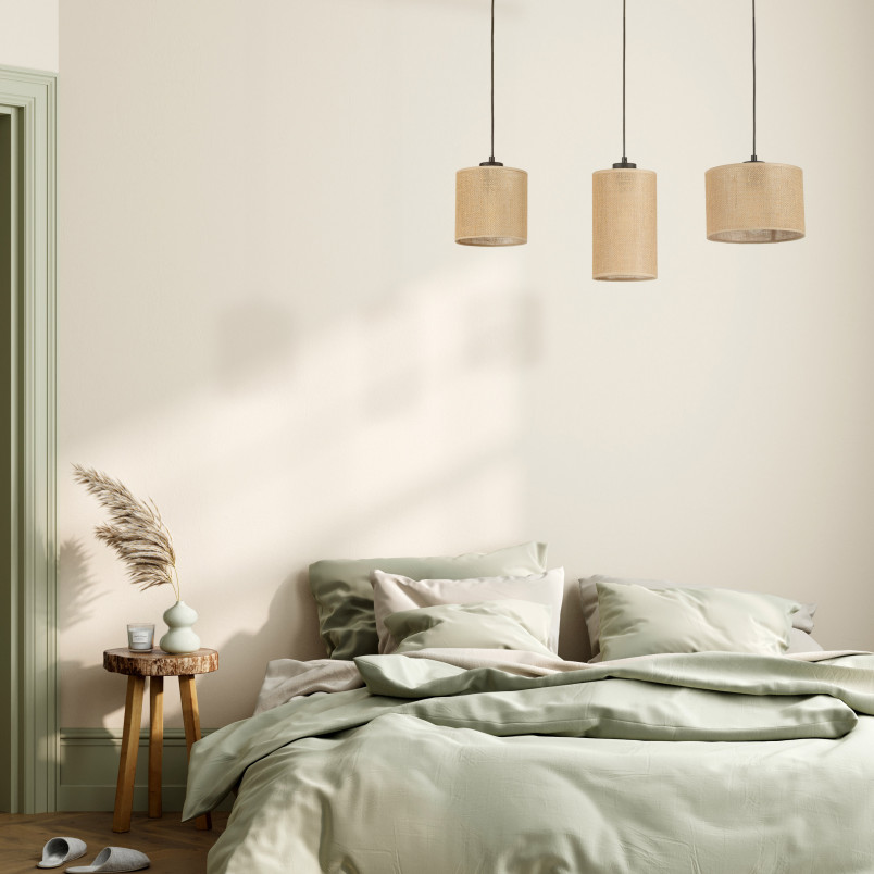 Lampa Boho Juta | 3 punkty, brązowa | TK Lighting