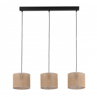 Lampa boho wisząca Juta | 3 punkty, brąz | TK Lighting