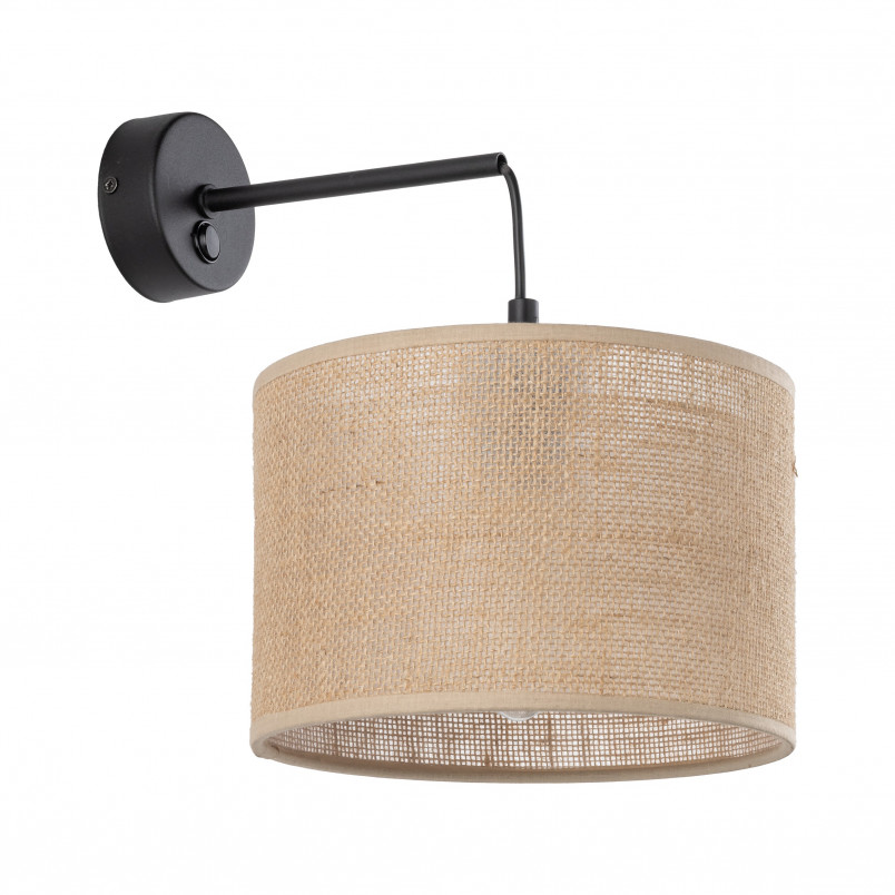 Kinkiet wiszący Juta brązowy TK Lighting | Rustykalny design