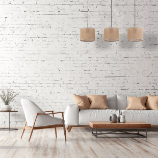 Lampa boho wisząca Juta | 3 punkty, brąz | TK Lighting