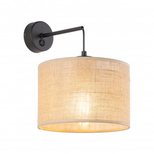 Kinkiet wiszący Juta brązowy TK Lighting | Rustykalny design