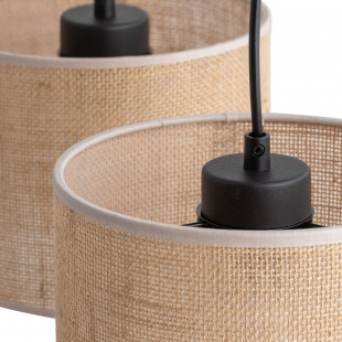 Lampa boho wisząca Juta | 3 punkty, brąz | TK Lighting