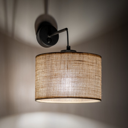 Kinkiet wiszący Juta brązowy TK Lighting | Rustykalny design