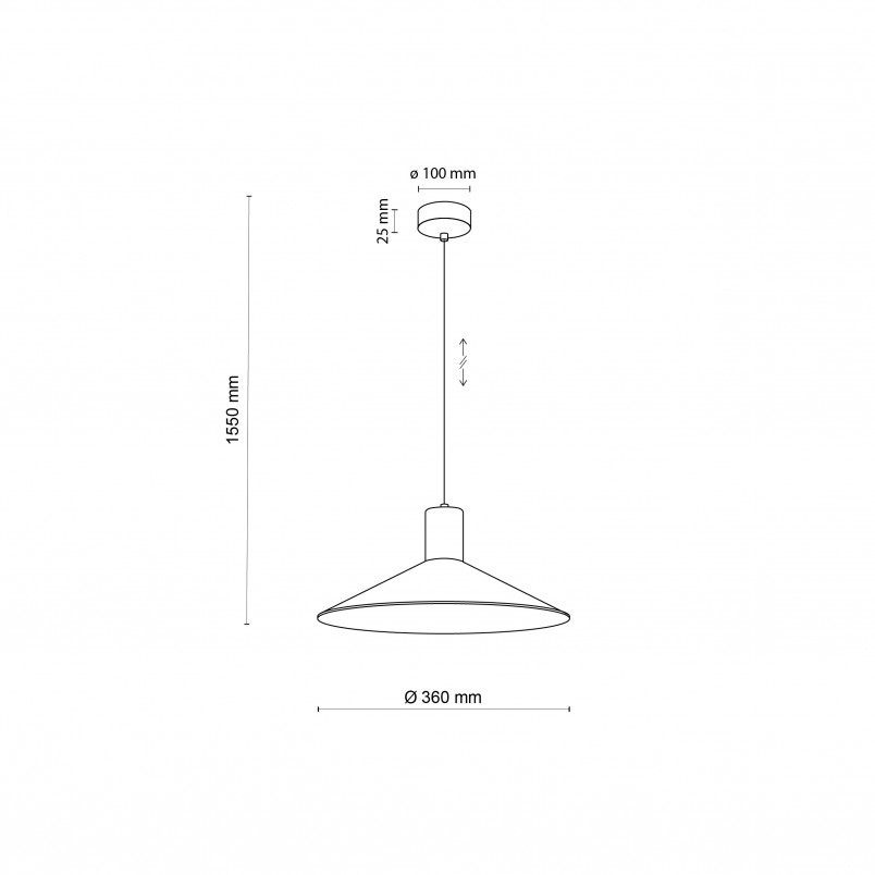 Lampa wisząca loft Jump czarna - TK Lighting | Nowoczesne oświetlenie