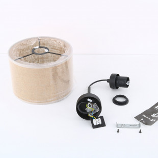 Kinkiet wiszący Juta brązowy TK Lighting | Rustykalny design