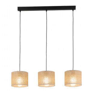 Lampa boho wisząca Juta | 3 punkty, brąz | TK Lighting