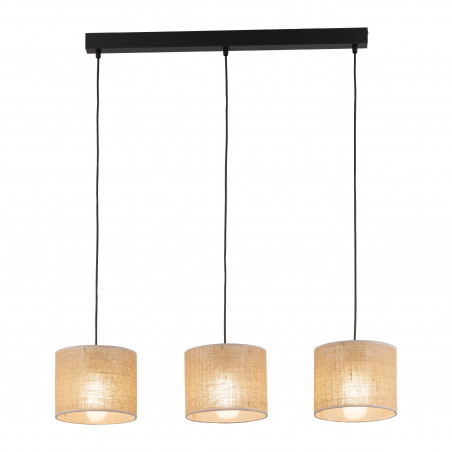 Lampa boho wisząca Juta | 3 punkty, brąz | TK Lighting