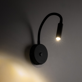 Kinkiet Lagos czarny z USB | TK Lighting - Nowoczesne oświetlenie