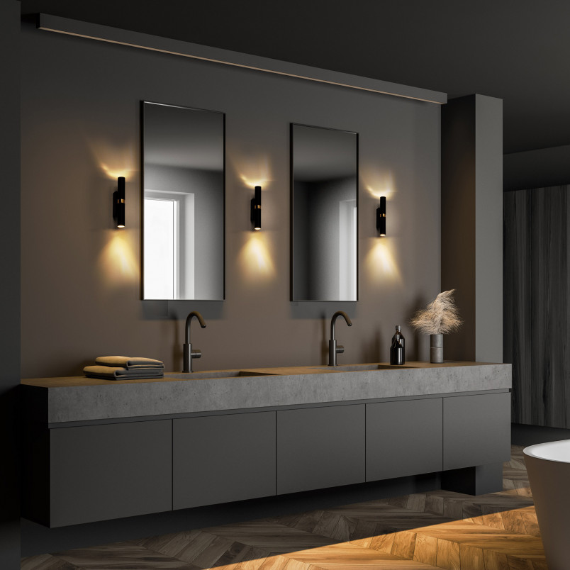 Kinkiet Lagos czarno-złoty TK Lighting | Nowoczesny design